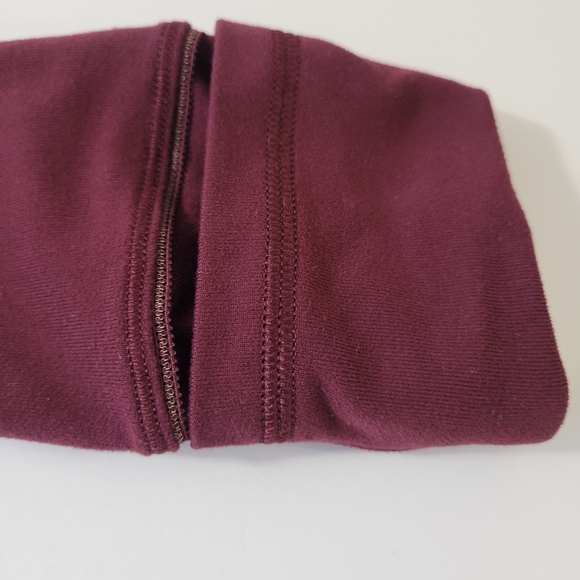 Lululemon Burgundy Long sleeve sweat shirt size 4 - Picture 9 of 10